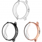 Fintie Bumper Garmin Vivoactive 3 Ekran Koruyucu-Black Clear RoseGold