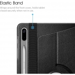 Fintie Samsung Galaxy Tab S8 Plus Standl Klf (12.4 in)-Black