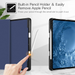 Fintie Folio Kalem Blmeli iPad Pro Klf (13 in)-Navy