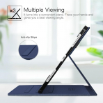 Fintie Folio Kalem Blmeli iPad Pro Klf (13 in)-Navy