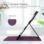 Fintie Folio Kalem Blmeli iPad Pro Klf (13 in)-Purple