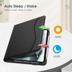Fintie Apple iPad Pro M4 Kalem Blmeli Klf (11 in)-Black