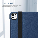 Fintie Apple iPad Pro M4 Kalem Blmeli Klf (11 in)-Navy
