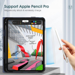 Fintie Apple iPad Pro M4 Kalem Blmeli Klf (11 in)-Navy