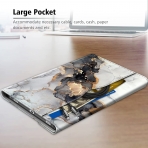 Fintie Galaxy Tab S7 FE Business Standl Klf (12.4 in)-Black Marble