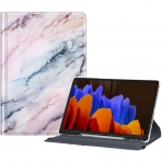 Fintie Galaxy Tab S7 Plus Standl Klf (12.4 in)-Z- Marble Pink