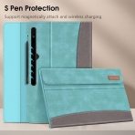 Fintie Galaxy Tab S8 Ultra Business Standl Klf (14.6 in)-Denim Turquoise