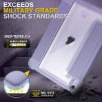 Fintie Hybrid Rugged iPad Air M2 Klf (11 in)-Lilac Purple