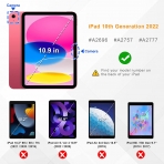 Fintie Hybrid Serisi iPad 10.Nesil effaf Klf (10.9 in)(2022)-Marble Pink