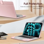 Fintie nce MacBook Air Deri Klf(15 in)-Rose Gold