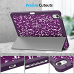 Fintie Kalem Blmeli iPad Air 6.Nesil Klf (11 in)-Composition Purple