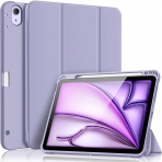 Fintie Kalem Blmeli iPad Air 6.Nesil Klf (11 in)-Lilac Purple 