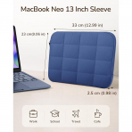 Fintie Kapitone MacBook Neo Laptop �antas� (13 in�)-Indigo
