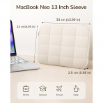 Fintie Kapitone MacBook Neo Laptop �antas� (13 in�)-Beige