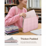 Fintie Kapitone MacBook Neo Laptop �antas� (13 in�)-Blush