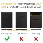 Fintie Kindle Paperwhite Blade Serisi Deri Klf-Black