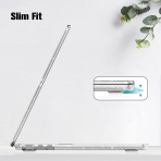 Fintie MacBook Air Koruyucu Sert Kapak Klf (13.6 in)-Glittering Clear