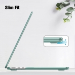Fintie MacBook Air Koruyucu Sert Kapak Klf (13.6 in)-Midnight Green