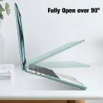 Fintie MacBook Air Koruyucu Sert Kapak Klf (13.6 in)-Midnight Green