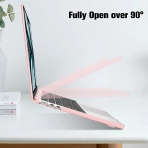 Fintie MacBook Air Koruyucu Sert Kapak Klf (13.6 in)-Crystal Pink