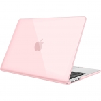 Fintie MacBook Air Koruyucu Sert Kapak Klf (13.6 in)-Crystal Pink