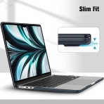 Fintie MacBook Air effaf Kapakl Klf (13.6 in)(2022)-Crystal Midnight