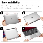 Fintie MacBook Pro effaf Kapakl Klf (13 in)(2022)-Frost Clear