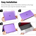 Fintie MacBook Pro effaf Kapakl Klf (13 in)(2022)-Frost Purple