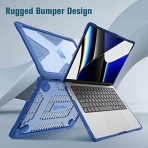 Fintie MacBook Pro Koruyucu Sert Kapakl Klf (14 in)-Blue