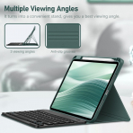 Fintie Apple iPad Pro M4 Klavyeli Klf (11 in)-Midnight Green