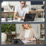 Fintie Microsoft Surface Pro 12 Darbeye Dayankl Klf -Black 