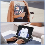 Fintie Microsoft Surface Pro 9/Pro 9 5G Koruyucu Klf -Blooming Hibiscus