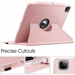 Fintie Rotating Serisi iPad Pro Koruyucu Klf (12.9 in)(6.Nesil)-Rose Gold 