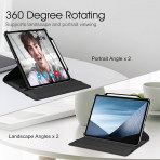 Fintie Rotating iPad Pro Klf (13 in)-Black