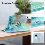 Fintie Rotating iPad Air Klf (13 in)-Emerald Marble