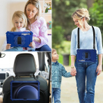 Ztotop Samsung Galaxy Tab S10 FE Rugged Klf-Blue