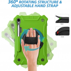 Ztotop Samsung Galaxy Tab S10 FE Rugged Klf-Green