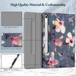Fintie Samsung Galaxy Tab S10 FE Klavyeli Klf-Blooming Hibiscum