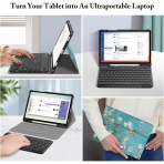 Fintie Samsung Galaxy Tab S10 FE Klavyeli Klf-Blossom
