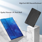 Fintie Samsung Galaxy Tab S10 FE Klavyeli Klf-Starry Sky