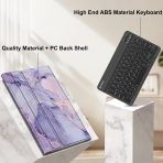 Fintie Samsung Galaxy Tab S11 Klavyeli Klf-Lilac Marble