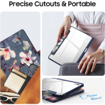 Fintie Samsung Galaxy Tab S11 Slim Klf -Blooming Hibiscus