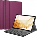 Fintie Samsung Galaxy Tab S7 FE 2021 Klavyeli Klf (12.4 n)-Purple