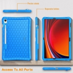 Fintie Samsung Galaxy Tab S9 Silikon Klf -Blue