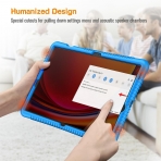 Fintie Samsung Galaxy Tab S9 Silikon Klf -Blue