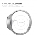 Fintie Samsung Gear S2 Solid Paslanmaz elik Kay-Silver