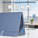 Fintie Standl� Deri MacBook Neo Laptop K�l�f�-Indigo