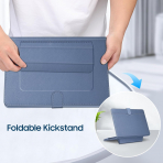 Fintie Standl� Deri MacBook Neo Laptop K�l�f�-Indigo
