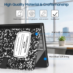 Fintie Standl� Deri MacBook Neo Laptop K�l�f�-Composition Book