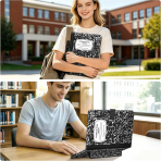 Fintie Standl� Deri MacBook Neo Laptop K�l�f�-Composition Book